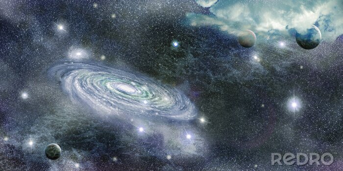 Poster  Galaxie dans l'univers