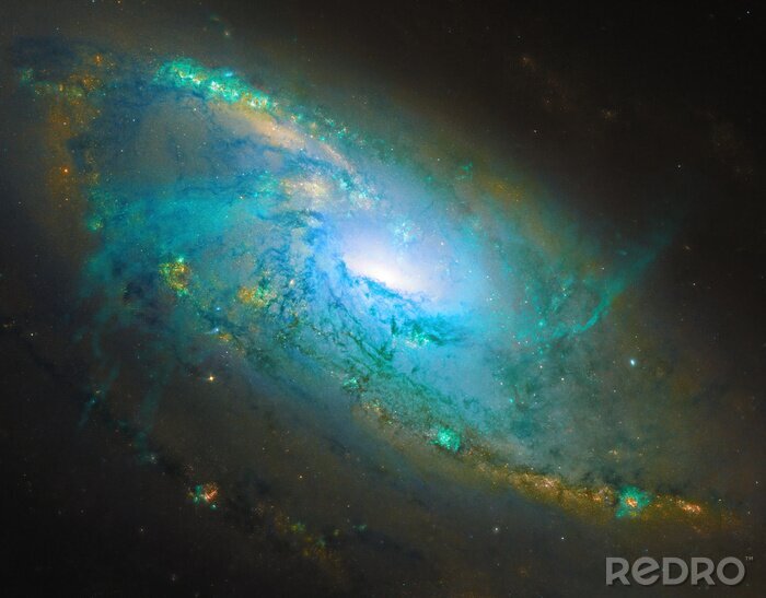 Poster  Galaxie spirale magique dans l'univers