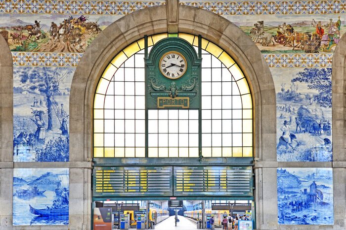 Poster  Gare Sao Bento à Porto, Portugal