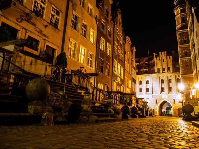 Poster  Gdańsk la nuit