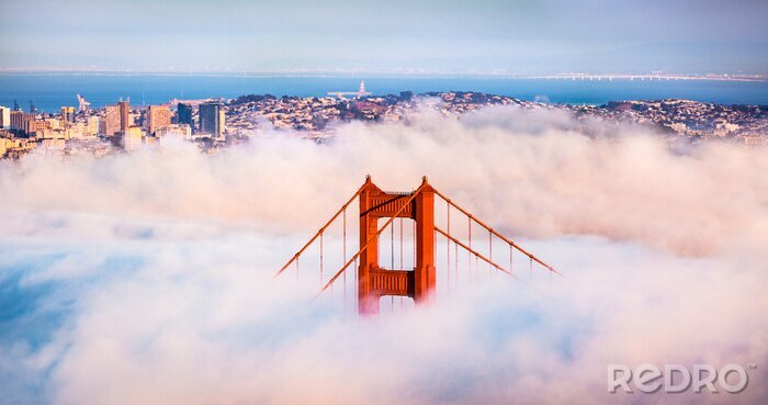 Poster  Golden Gate Bridge de San Francisco dans un épais brouillard