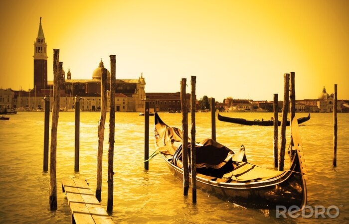 Poster  Gondole en sépia