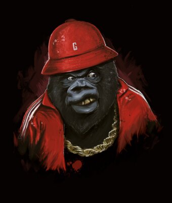 Poster  Gorille Hip Hop