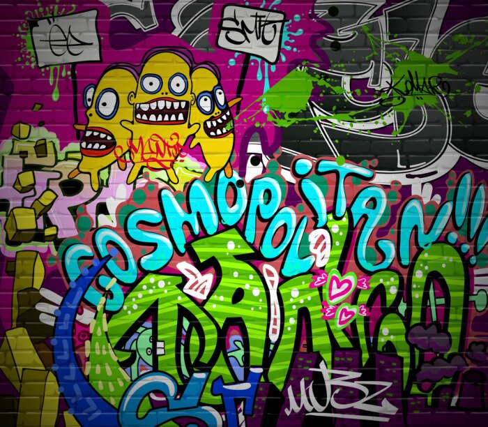 Poster  Graffiti ado hip-hop