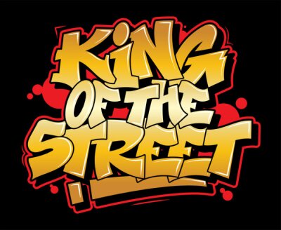 Sticker  Graffiti style lettering text design