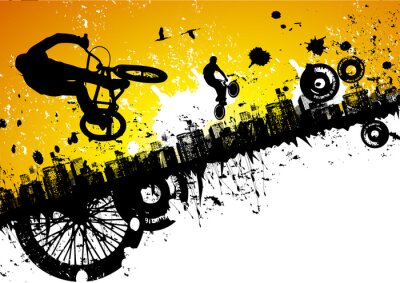 Poster  Graffitis de vélo