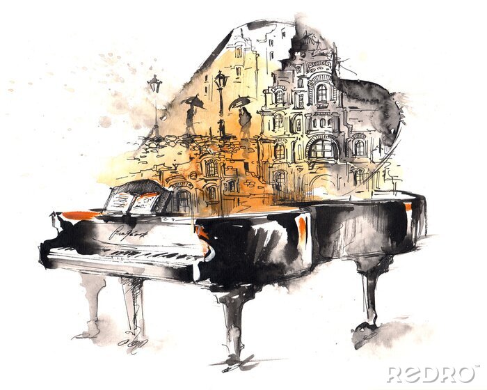 Poster  grand piano