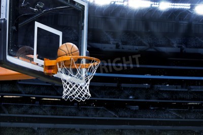 Poster  Grande arène de basket-ball avec copyspace
