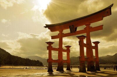 Grande torii à Miyajima