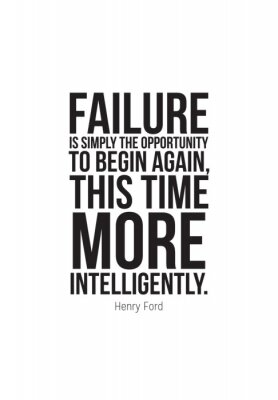 Poster  Graphique d'entreprise avec une citation d'Henry Ford