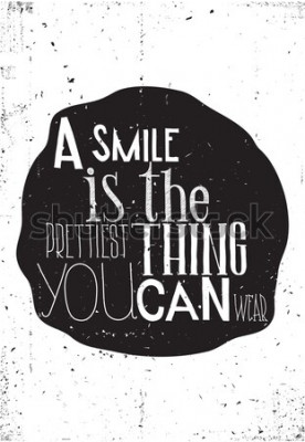 Poster  Graphique en noir et blanc avec un slogan positif