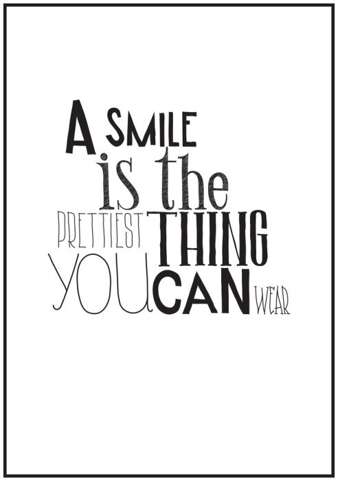 Poster  Graphique minimaliste en noir et blanc avec un slogan motivant