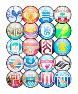 Poster  Graphiques avec des emblèmes de clubs de football