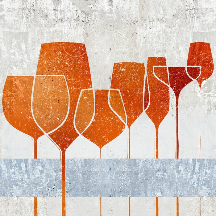 Poster  Graphiques avec des lunettes dans un style industriel