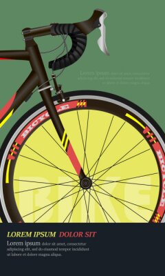 Poster  Graphiques de vélo avec l'inscription