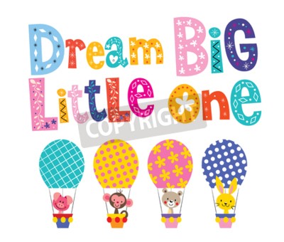 Poster  Graphiques pour enfants avec une inscription motivante