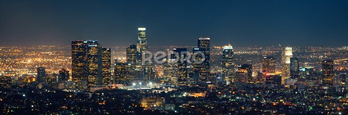 Poster  Gratte-ciels de Manhattan illuminés la nuit