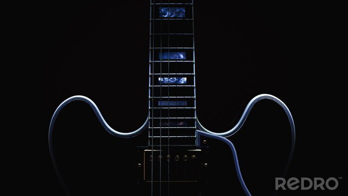 Poster  Guitare électrique abstraite