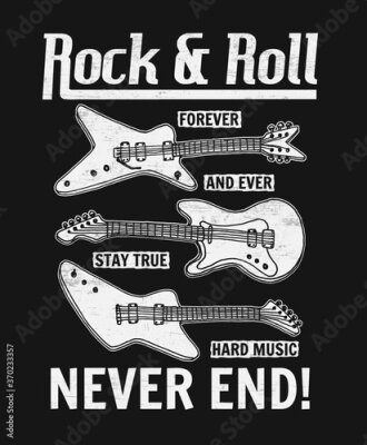 Poster  Guitares électriques rock
