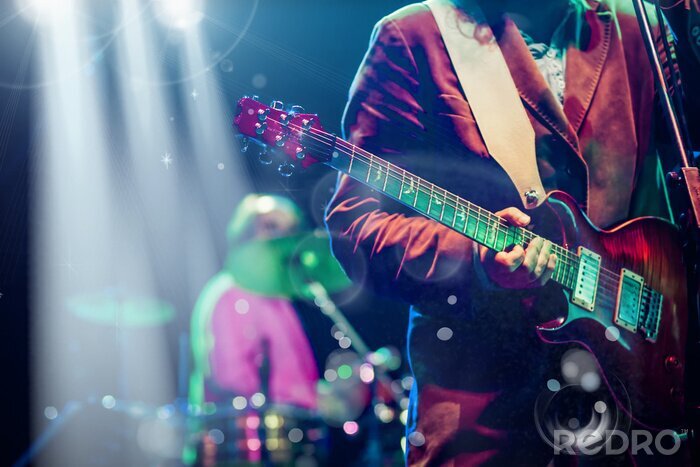 Poster  Guitariste et rock