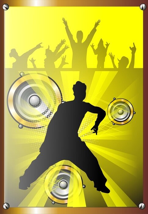 Poster  Haut-parleurs de musique et de basse