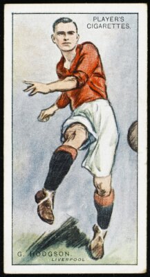 Hodgson dessin d'un joueur de football rétro