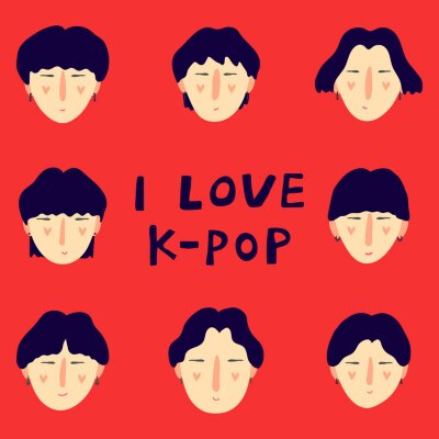 Poster  I love Kpop