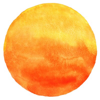 Poster  Illustration d'un grand coucher de soleil