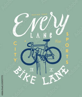 Poster  Illustration d'un passionné de cyclisme