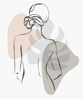 Illustration d'une femme nue XXL