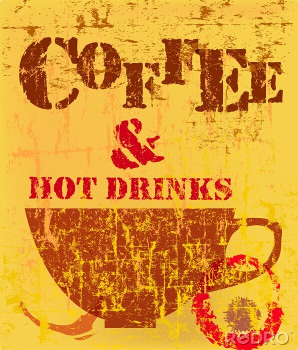 Poster  Illustration d'une tasse de café