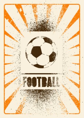 Poster  Illustration de football grunge