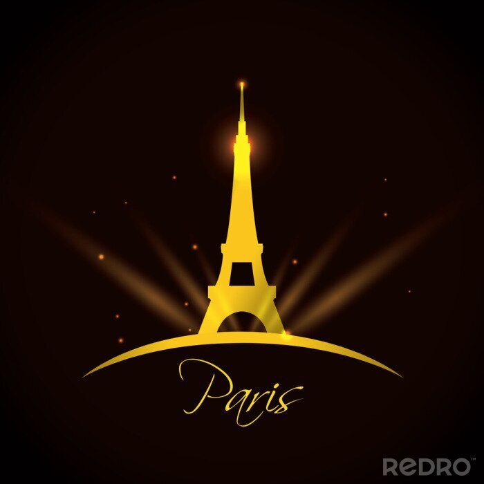 Poster  illustration de la tour eiffel de paris