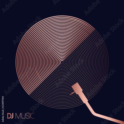 Poster  Illustration de musique DJ