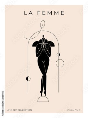 Poster  Illustration de silhouette de femme