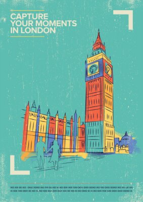 Poster  Illustration du bauhaus de Londres