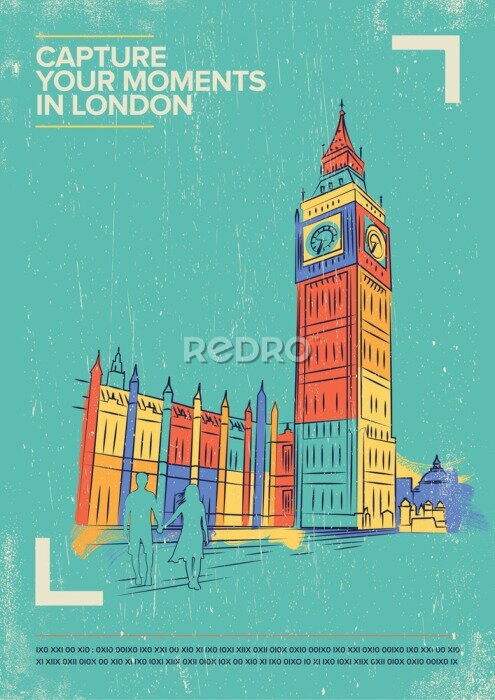 Poster  Illustration du bauhaus de Londres