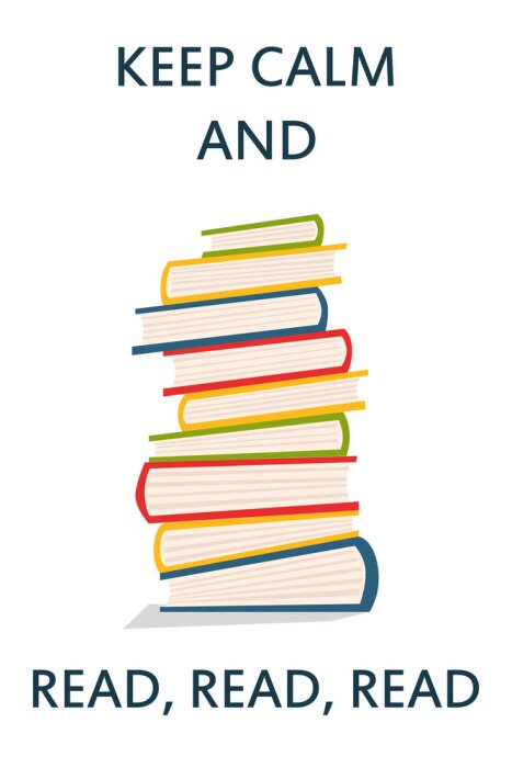 Poster  Illustration pour encourager la lecture