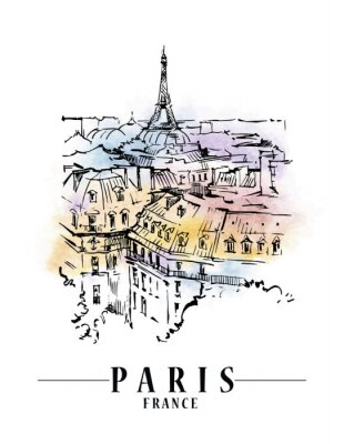 Poster  Illustration vectorielle de Paris.