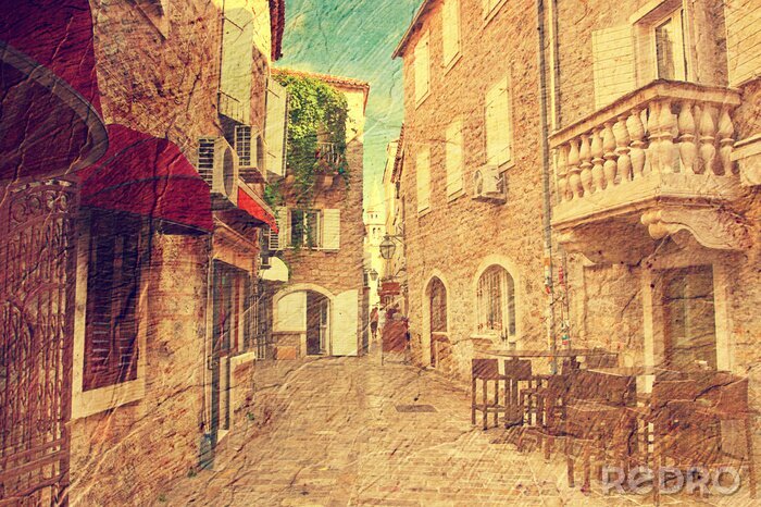 Poster  Image dans le style rétro artistique.