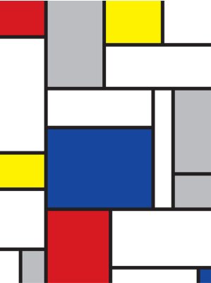 Image graphique inspirée de l'oeuvre de Mondrian