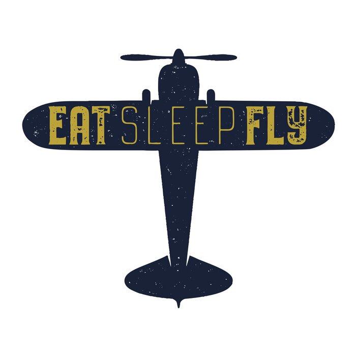 Poster  Inscription de motivation sur l'avion