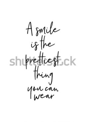 Poster  Inscription inspirante noire sur fond blanc