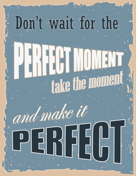 Poster  Inscription sur le fait d'être actif