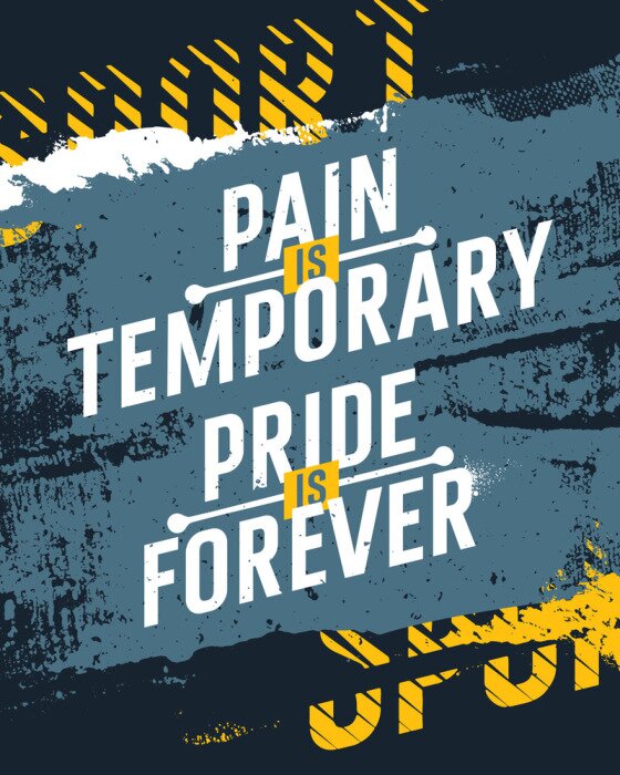 Poster  Inscriptions de motivation colorées