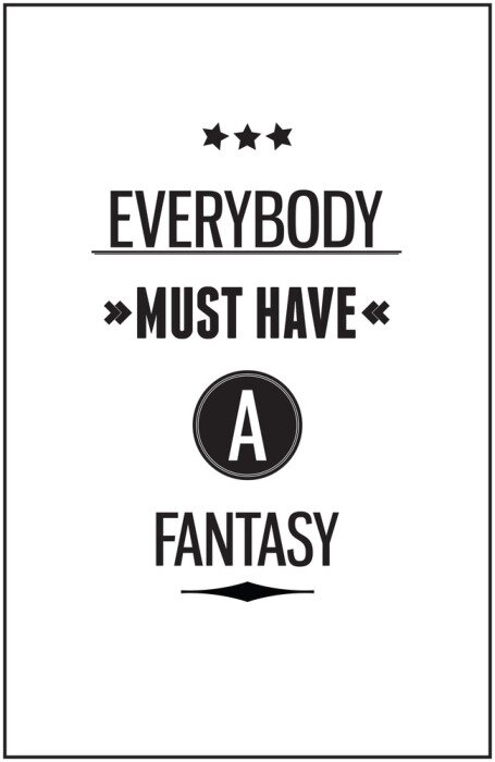 Poster  Inspiration typographique fantastique