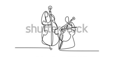 Poster  Instruments de musique dans le style d'art en ligne