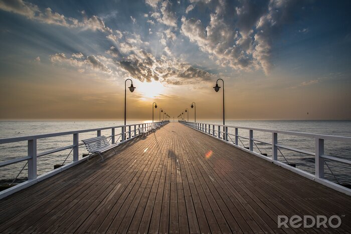 Poster  Jetée en bois vide
