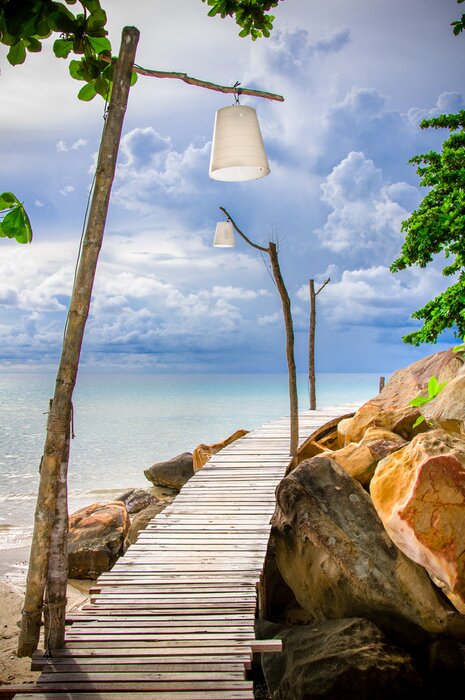 Poster  Jetée sous les tropiques