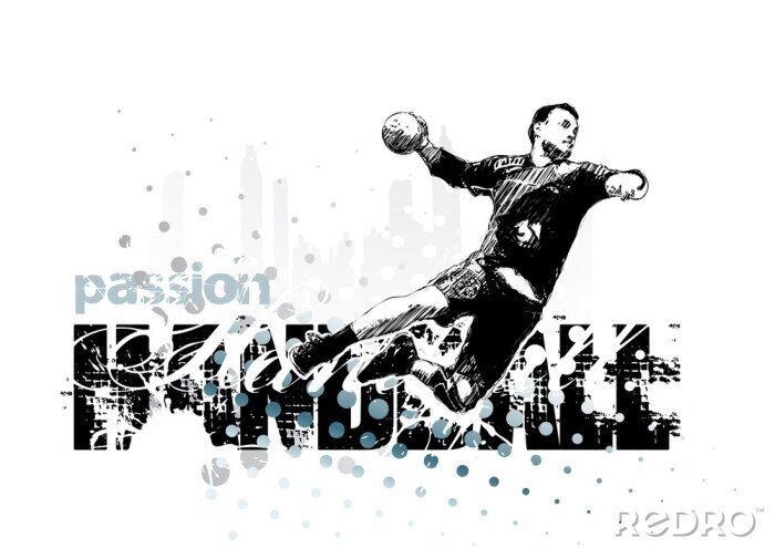 Poster  Joueur de handball